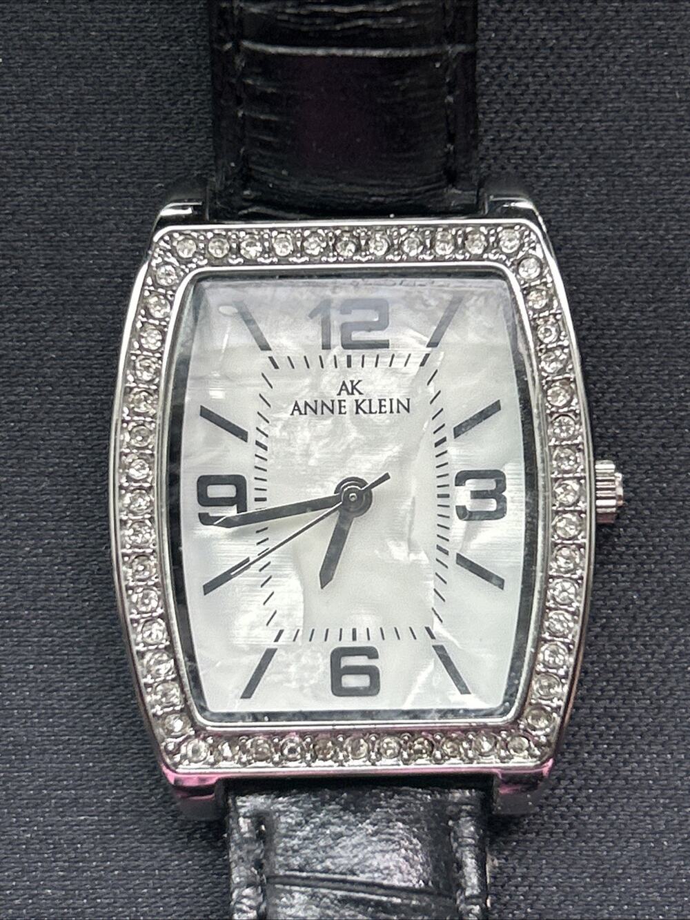 Anne Klein Silver Tone Pearlized Dial Women’s Quartz Watch